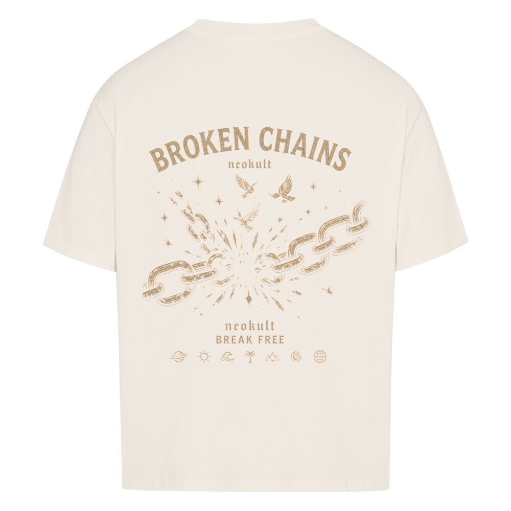 BROKEN Oversized T-Shirt | Cracked Marble Graphic Design