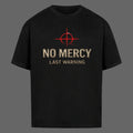 NO MERCY Oversized T-Shirt | Techwear Crosshair Design