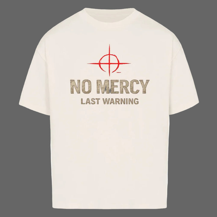 NO MERCY Oversized T-Shirt | Techwear Crosshair Design
