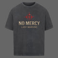 NO MERCY Oversized T-Shirt | Techwear Crosshair Design