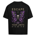 ESCAPE YOUR LIMITS Oversized T-Shirt | Butterfly Skull